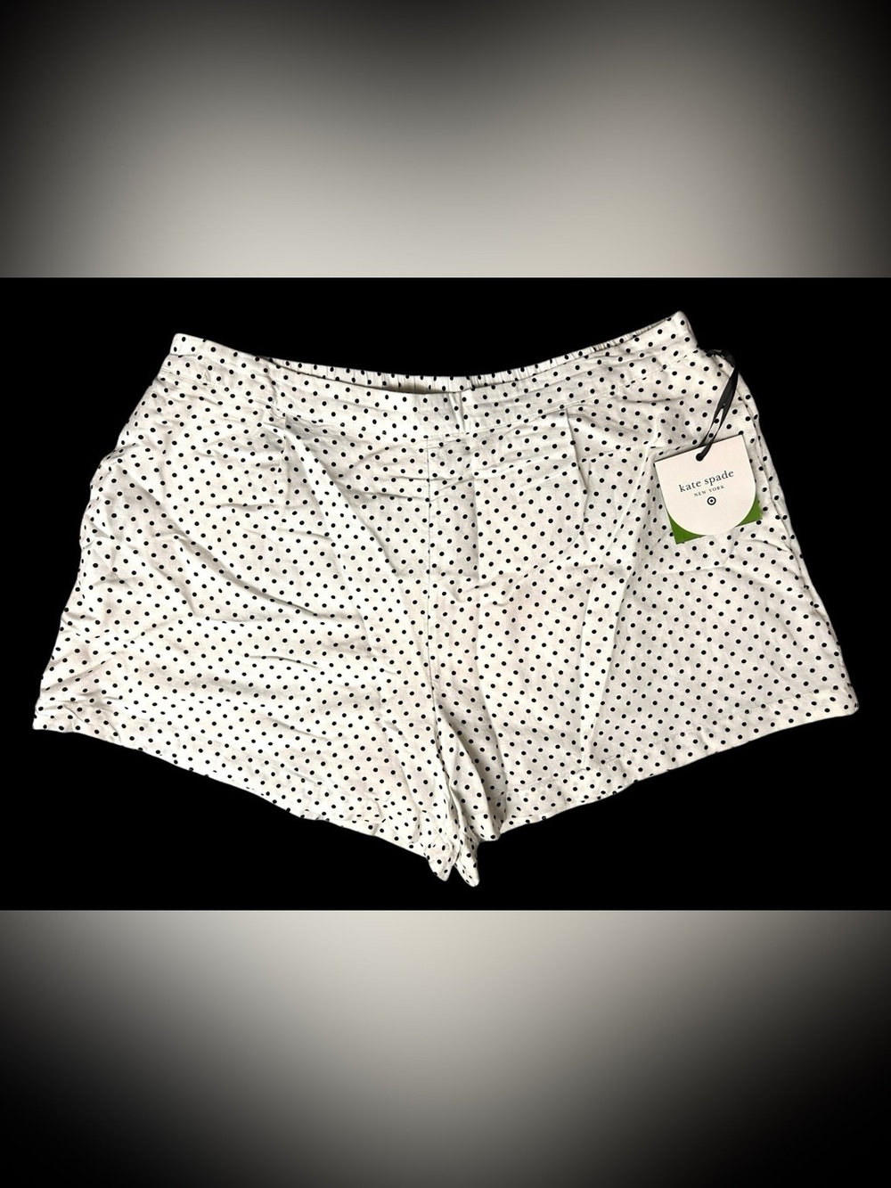 Kate Spade X Target Women's XXL Polka Dot Linen Flared High Rise Shorts NWT